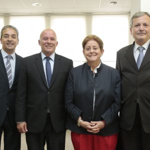 Congresista Lourdes Alcorta junto al Ex- Ministro Sr. Eduardo Ferreyros,  Embajador de Turquía en Perú, Ferda Akkerman y el Consejero Comercial Sr. Omer Asim Aksoy.