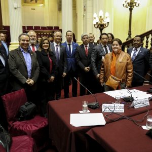 Delegación de parlamentarios alemanes participa en la sesión de la Comisión de Relaciones Exteriores.