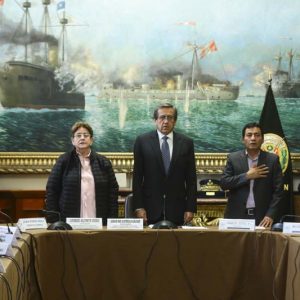  Congresista Lourdes Alcorta entrega diplomas de honor a 15 efectivos de la comisaría de Mazamari, que en mayo pasado rescataron de sus presuntos captores a una niña de dos años, desnutrida, deshidratada y quemada después de 36 días de búsqueda. Comisión de Defensa Nacional, Orden Interno, Desarrollo Alternativo y Lucha Contra Las Drogas. 