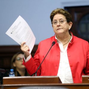 Congresista Lourdes Alcorta interviene en la sesión de Pleno 
